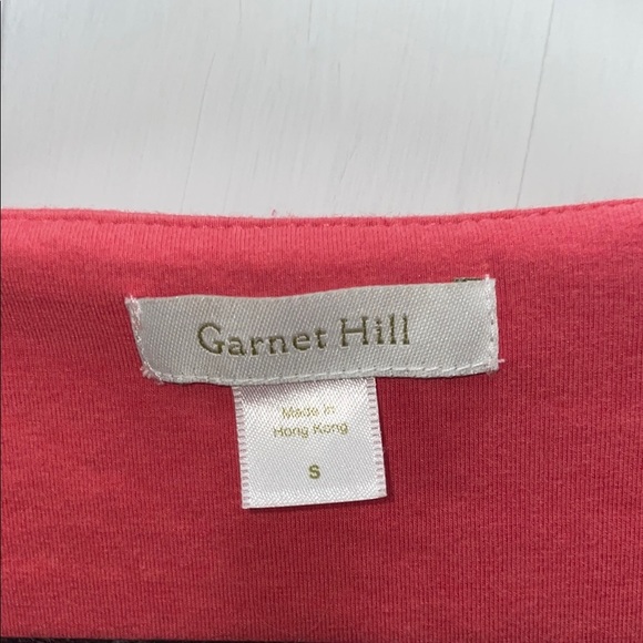 Garnet Hill Pink Midi Sheath Dress with Scoop Neck - Picture 2 of 7